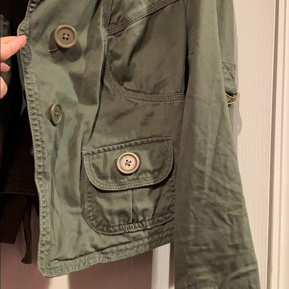 Army Green Casual Jacket - Picture 3 of 5